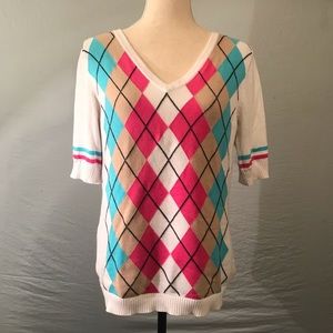 Cotton Candy Argyle Sweater! 🎀